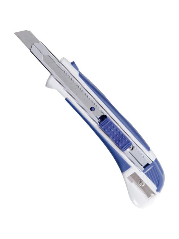 Нож канцелярский 9мм Attache Selection  с антискольз.вставками иточилкой