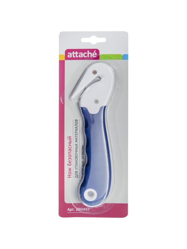 Нож канцелярский Attache для вскрытия упаковочных материалов, цв.синий