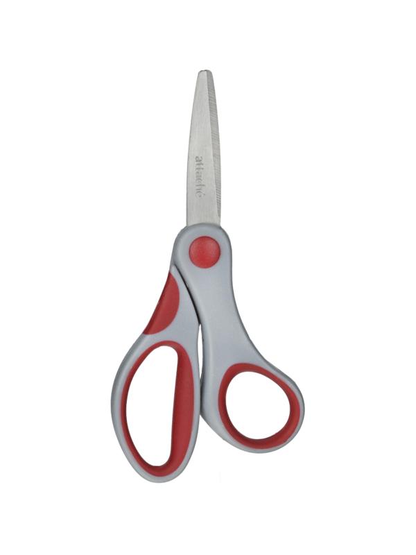 Ножницы Attache 13 см с пласт.прорезинен.ассимитр ручками