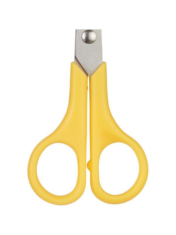Ножницы Attache 130 мм с пластиковыми ручками, цвет желтый