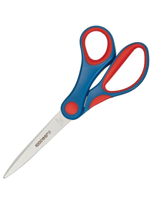 Ножницы Kores Softgrip 170 мм с пласт.прорезин.анатом.руч.цв.вассорт