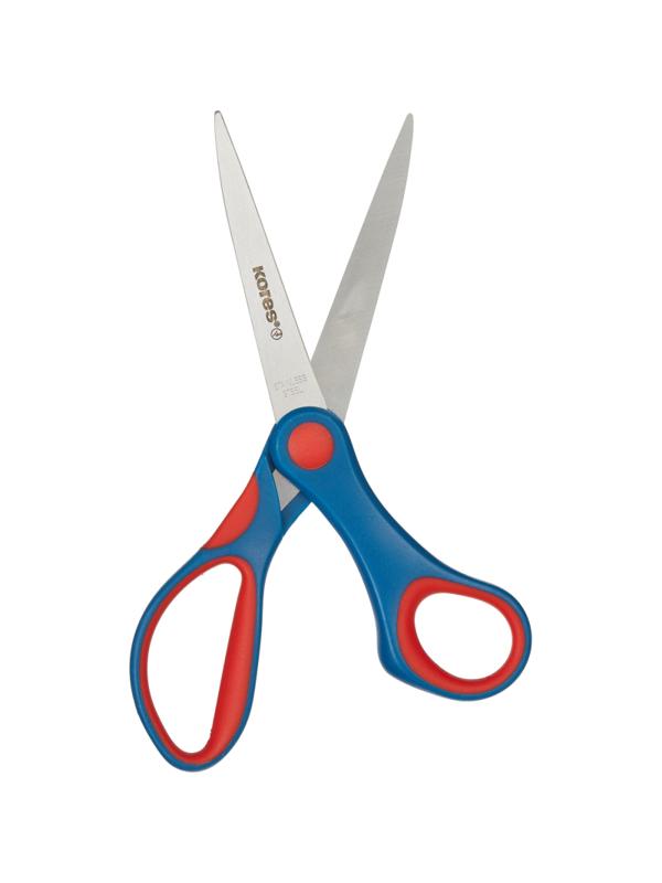 Ножницы Kores Softgrip 170 мм с пласт.прорезин.анатом.руч.цв.вассорт