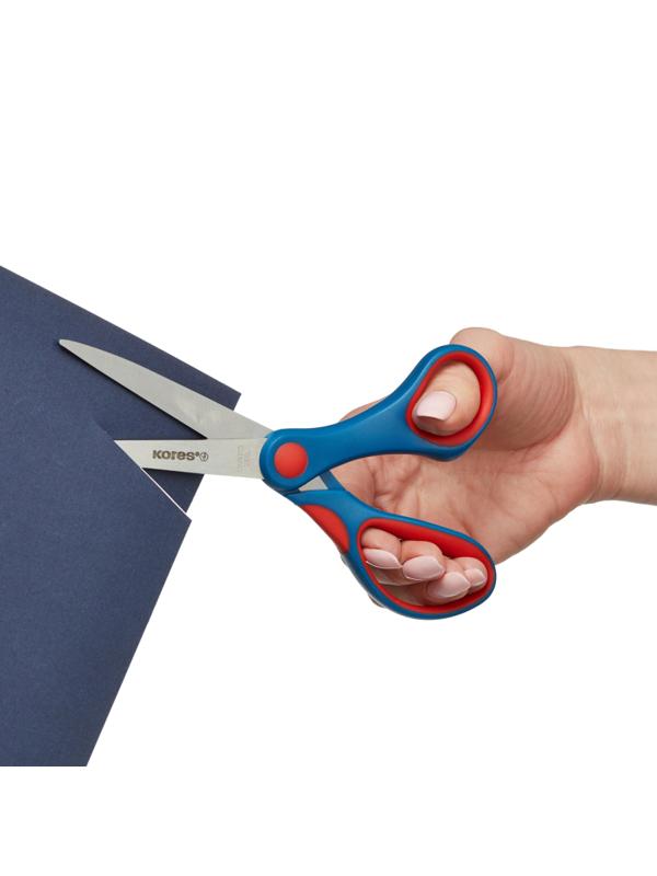 Ножницы Kores Softgrip 170 мм с пласт.прорезин.анатом.руч.цв.вассорт