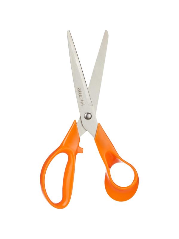 Ножницы Attache Orange 177 мм с пластик. эллиптическими ручками,цвет
