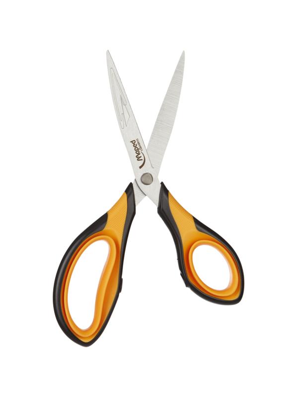 Ножницы Maped ULTIMATE 180мм,двойное мягкое покр.колец, оранж/черн,695510