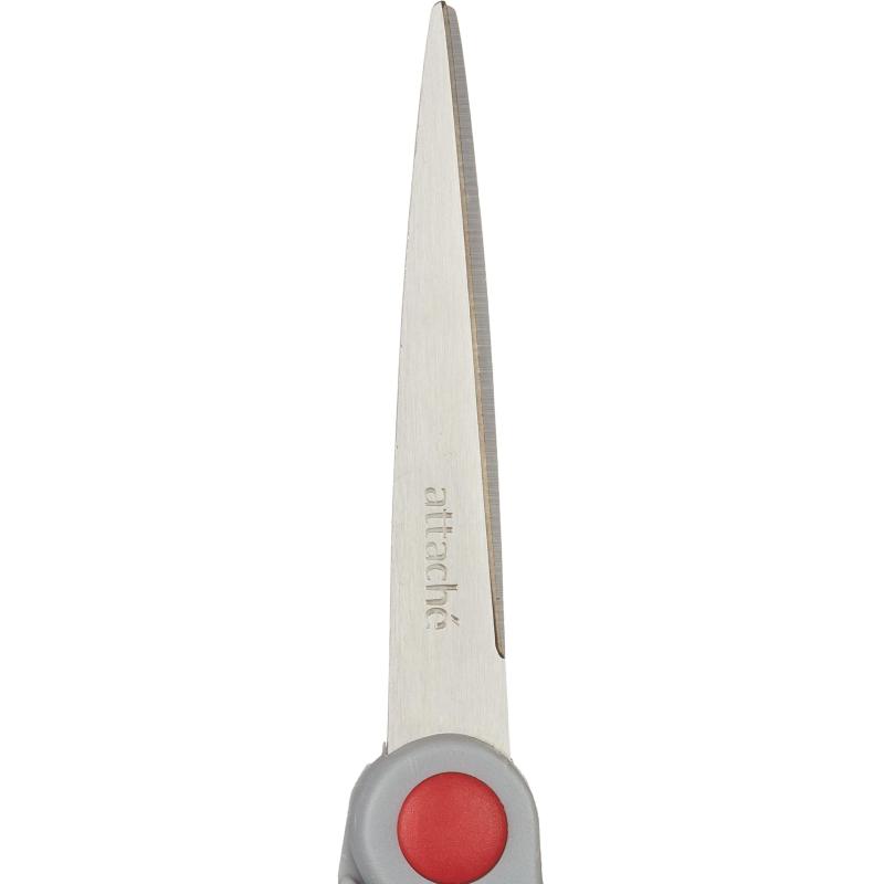 Ножницы Attache 180 мм с пласт.прорезинен.эллипт.ручками,цвет вассорт