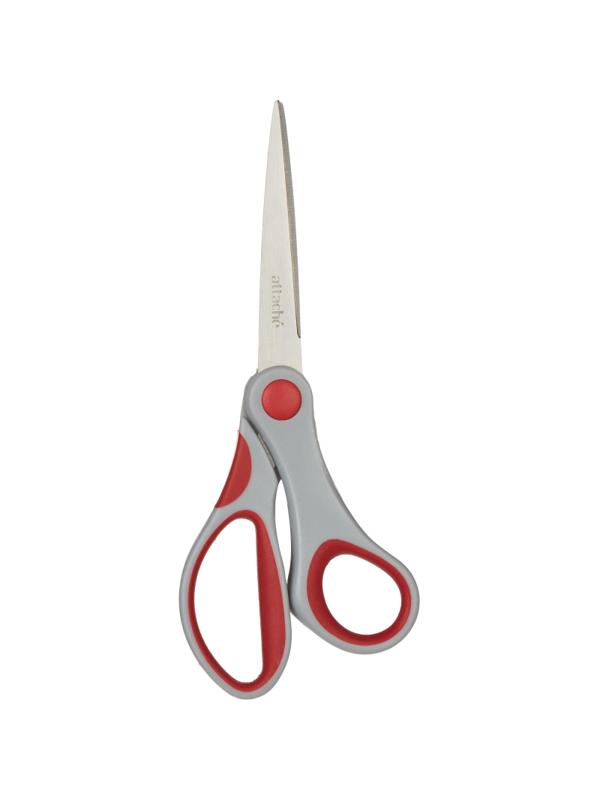 Ножницы Attache 180 мм с пласт.прорезинен.эллипт.ручками,цвет вассорт