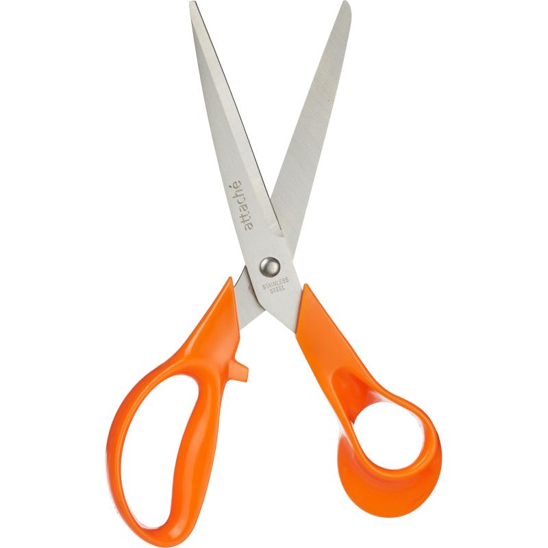 Ножницы Attache Orange 203 мм с пластиковыми эллиптическими ручками