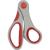 Ножницы Attache 205 мм,пласт.прорезин.анатомич. ручки,красн/серый