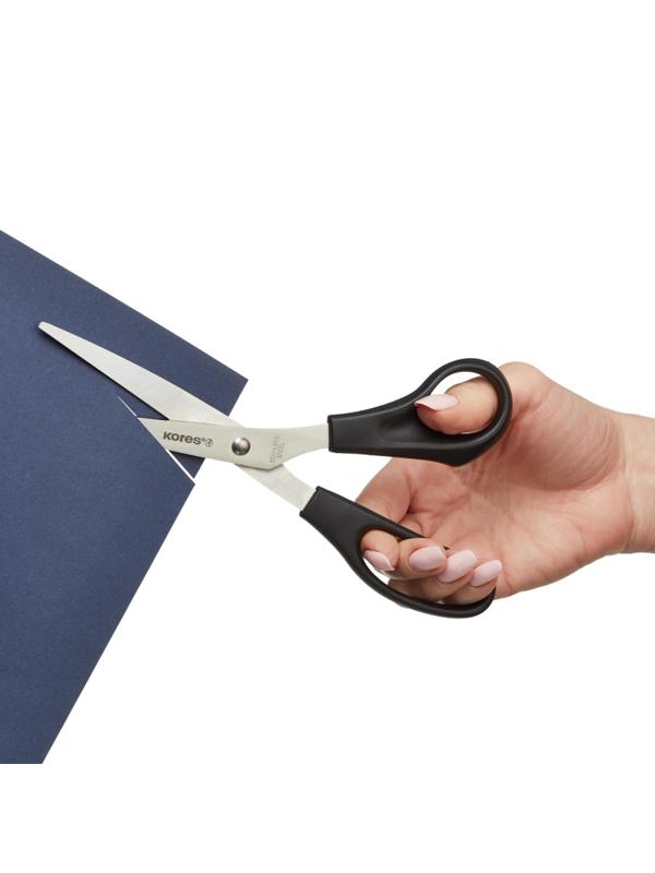 Ножницы Kores 210 мм c пластик. анатомическими ручками, цвет ассорти