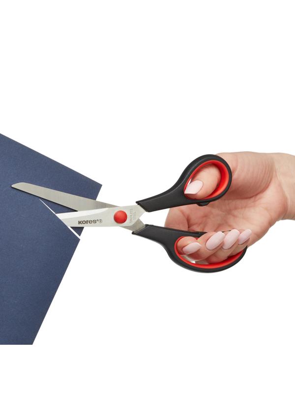 Ножницы Kores Softgrip 210 мм с пласт.прорезин.анатом.руч.,цв.в ассотр