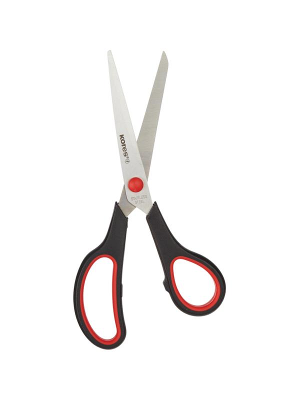Ножницы Kores Softgrip 210 мм с пласт.прорезин.анатом.руч.,цв.в ассотр