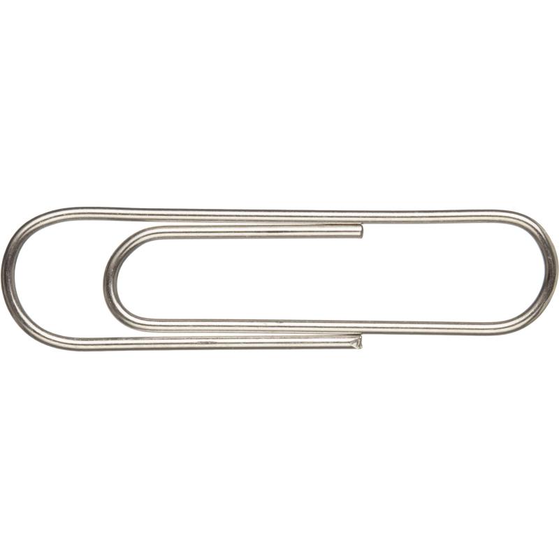 Скрепки Attache никелированные, 28 мм, негофрированные, 100 шт/уп