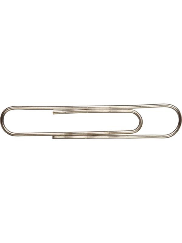 Скрепки Attache никелированные, 50 мм, гофрированные,европодвес, 30 шт/уп