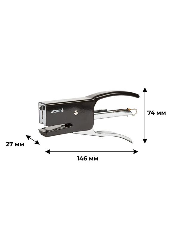 Степлер -плаер Attache(№24/6) до 20 листов,энергосберегающий,металл,черн