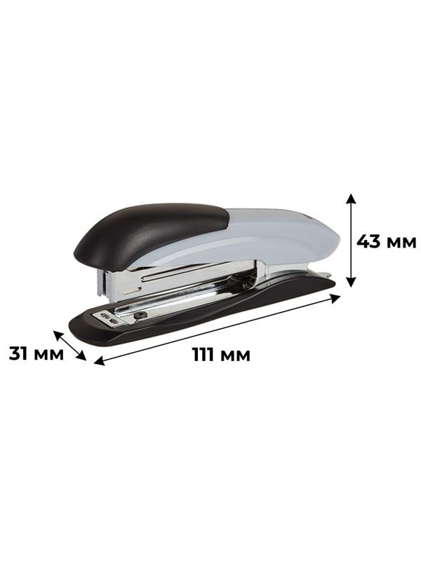 Степлер Attache №10 до 12л., серый антистеп