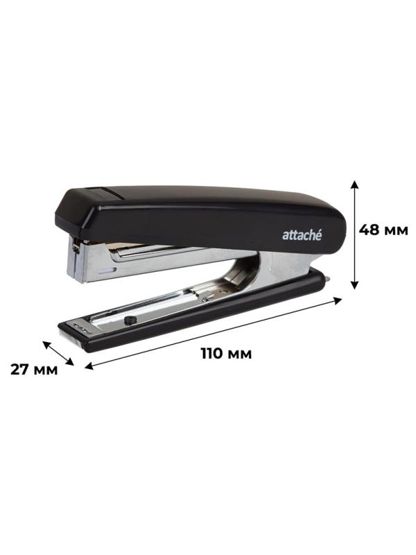 Степлер ATTACHE 8209 (N10) до 12 лист. черный антистеп