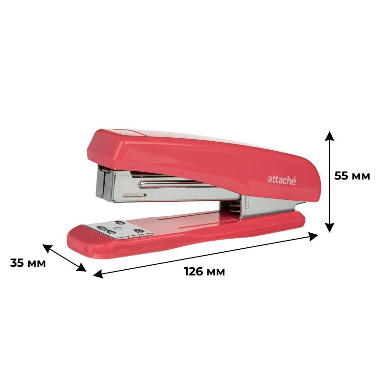 Степлер ATTACHE 8215 (N24/6&26/6) до 25 лист. розовый