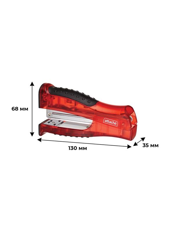 Степлер ATTACHE 8918 (N24/6&26/6) до 20 лист. вертикальный красный