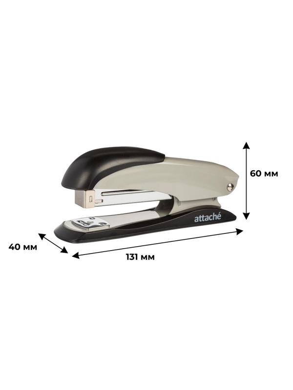 Степлер Attache № 24/6 до 22л., серо-черный