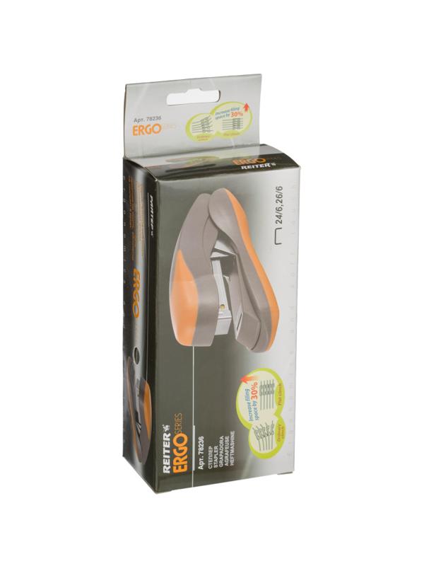 Степлер RG PS-273F (N24/6) до 30 лист. серо-рыжий 146мм