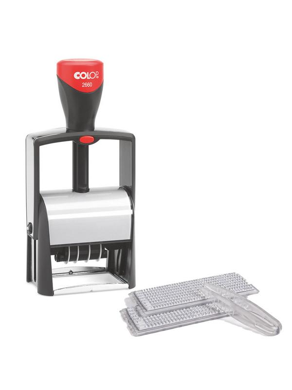 Датер автоматический самонаб.металл.S2660-Bank-Set-F дата ЦИФР.4/6стр.рам.3