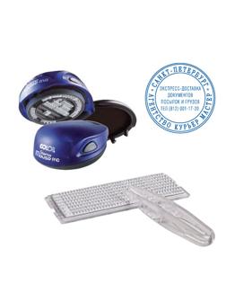 Печать самонаборная круглая карман. 1 круг d40мм Stamp Mouse R40/1 Set Colo