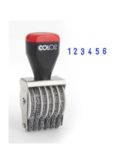 Нумератор ручной 6-и раз. высота шрифта 5мм 05006 (аналог 1556) Colop