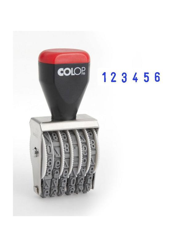 Нумератор ручной 6-и раз. высота шрифта 5мм 05006 (аналог 1556) Colop