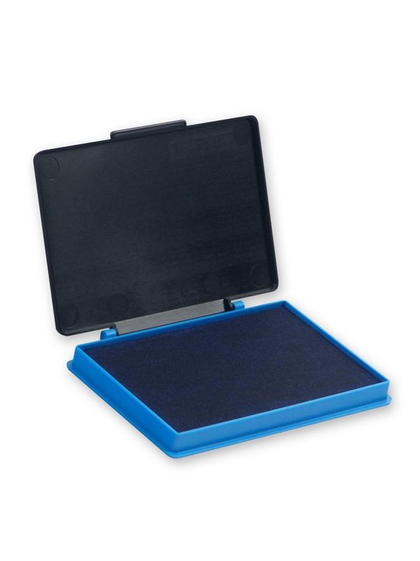 Подушка штемпельная настольная КORES синяя 7х11см пласт. 71570
