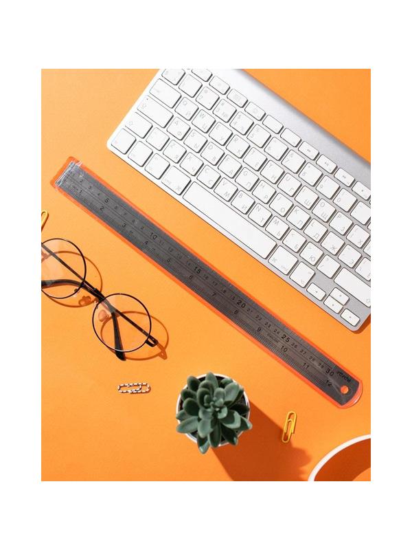 Линейка металлическая 60см Attache (24х9/8 )