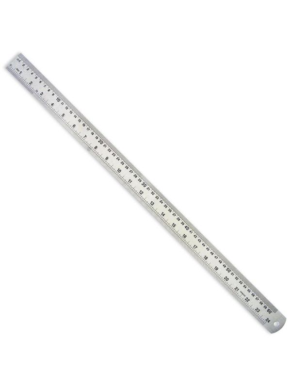 Линейка металлическая 60см Attache (24х9/8 )