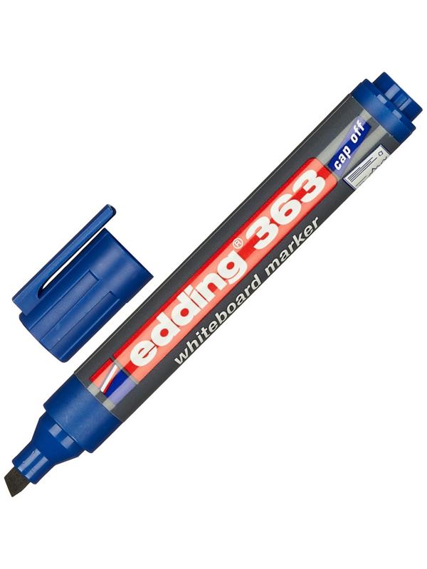 Набор маркеров для белых досок EDDING 363/4S, 1-5мм, cap-off,скошен наб 4цв