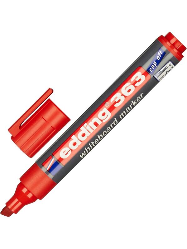 Набор маркеров для белых досок EDDING 363/4S, 1-5мм, cap-off,скошен наб 4цв