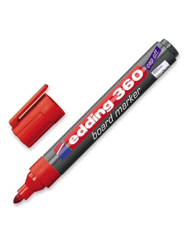 Маркер для белых досок EDDING e-360/2 красный 1,5-3 мм