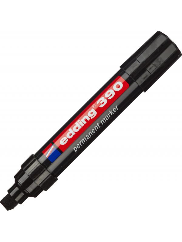 Маркер перманентный EDDING E-390/1 черный 4-12мм скошенный наконеч.