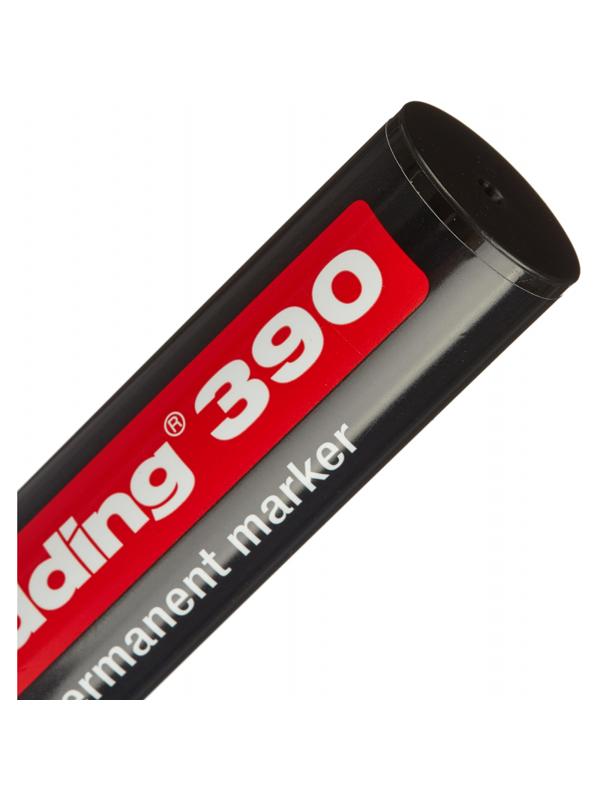 Маркер перманентный EDDING E-390/1 черный 4-12мм скошенный наконеч.