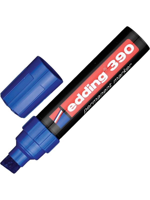 Маркер перманентный EDDING E-390/3 синий 4-12мм скошенный наконеч.