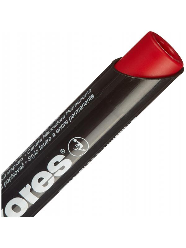 Маркер перманентный KORES красный 1,5-3мм круглый наконечник 20937