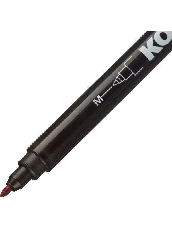 Маркер перманентный KORES красный 1 мм