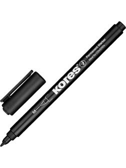 Маркер перманентный KORES черный 1 мм
