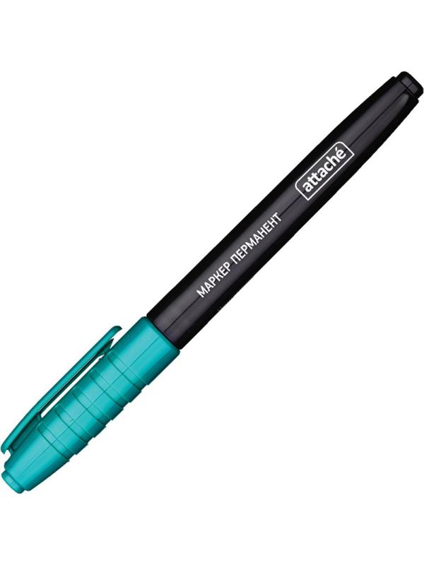 Маркер перманентный ATTACHE зеленый 1,5-3мм.