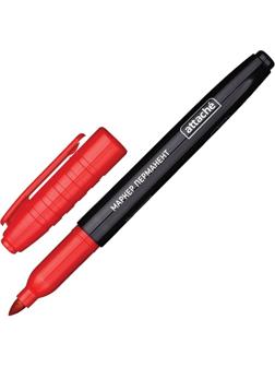 Маркер перманентный ATTACHE красный 1,5-3мм.