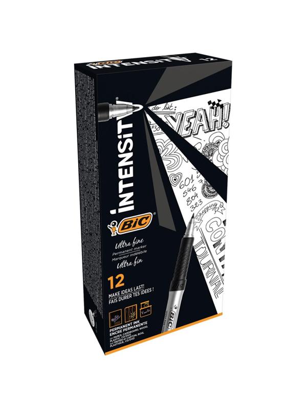 Маркер для CD BIC резиновый грип, черный, 0,7 мм.