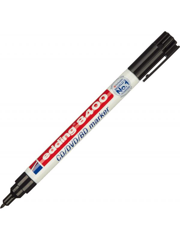 Маркер для CD EDDING E-8400/1 черный, 0,5-1 мм