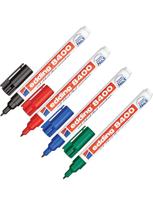 Набор маркеров для CD EDDING E-8400/4S 0,5-1 мм, 4 штуки