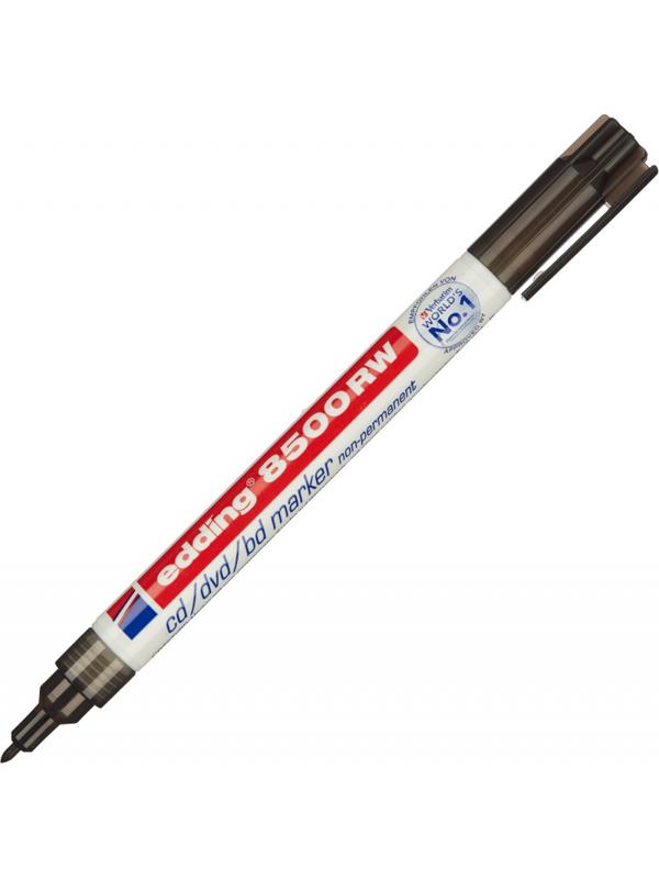 Маркер для CD EDDING E-8500/1 стираемый, черный, 1мм