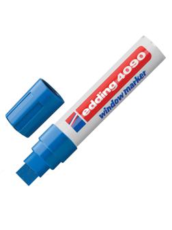Маркер меловой для окон EDDING E-4090/003 4-15мм (декоративный) синий