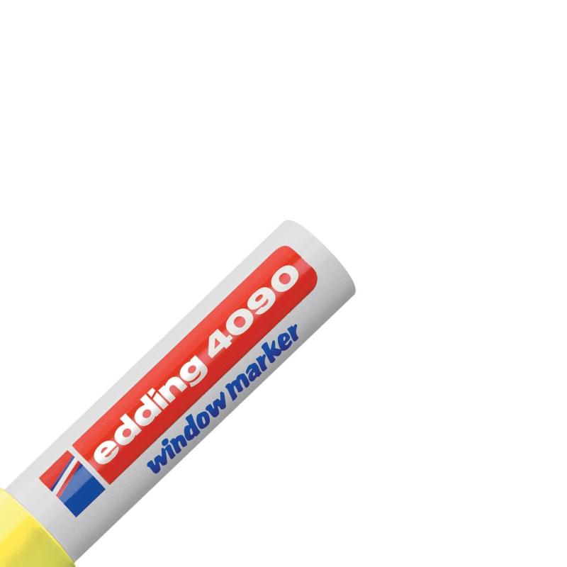 Маркер меловой для окон EDDING E-4090/65 4-15мм (декоративный) неон.желтый
