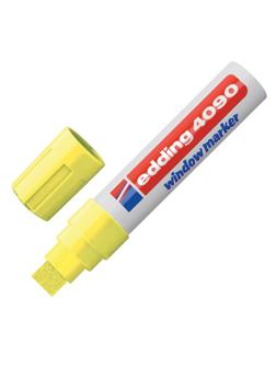 Маркер меловой для окон EDDING E-4090/65 4-15мм (декоративный) неон.желтый
